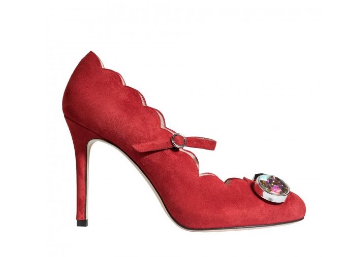 TINA RED SUEDE